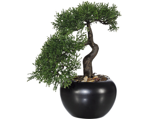 AfanD Künstlicher Bonsai – Wacholder, 109 Cm Hoch, Kunstpflanze Für Innenbereich, Grün