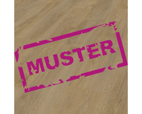 Handmuster zu Laminat Surprise Plus Grand Eiche Natur Landhausdiele 1380 x 193 x 7 mm Laminatboden mit Musteraufdruck