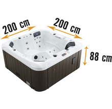 Aufstellbarer Whirlpool Canadian Spa Cambridge inkl. LKW Anlieferung
