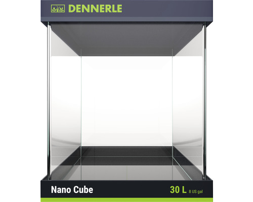 Aquarium DENNERLE Nano Cube 30 l mit Rückwandfolie, Schaumstoffunterlage
