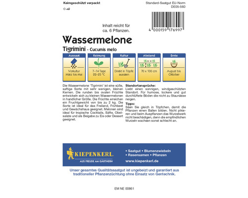 Wassermelonen Tigrimini Samentüte