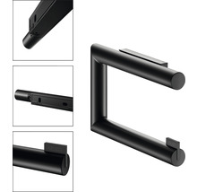 Toilettenpapierhalter Keuco Reva Black Selection ohne Deckel schwarz matt