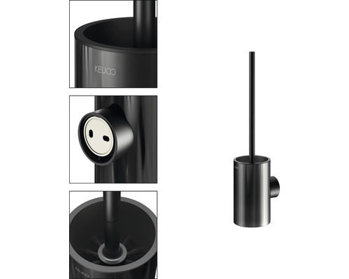 Keuco Toilettengarnitur zur Wandmontage mit Bürste
