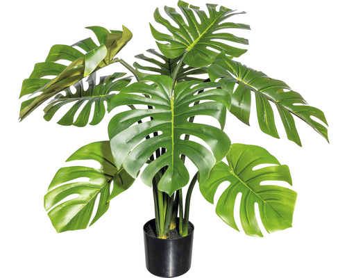 Kunstpflanze Splitphilodendron Höhe: 90 cm grün