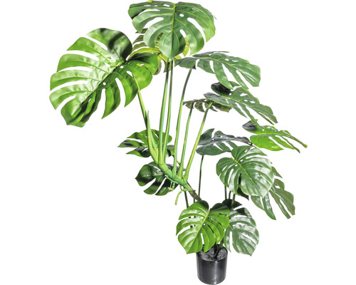 Kunstpflanze Splitphilodendron Höhe: 120 cm grün