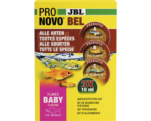 JBL Pro Novo Bel Aufzuchtfutterset für Babyfische