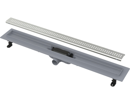 Duschrinne Form & Style Rupat 650x62 mm Abflussleistung 28 l/min Rost edelstahl matt Duschrinne mit Abdeckung