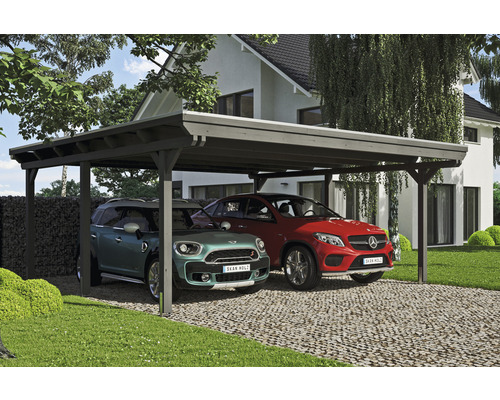 Doppelcarport weka 616 500 x 500 cm kesseldruckimprägniert | HORNBACH AT