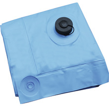Zusammengefalteter Wassersack mit Einfüllstutzen