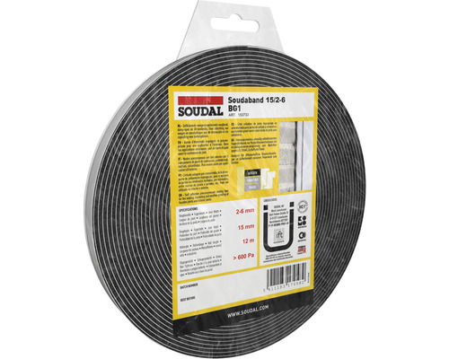 Soudal Soudaband Pro BG1 selbstklebendes Kompriband 12 m 15/2-6 mm