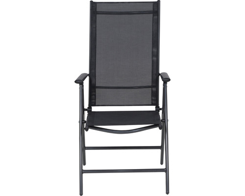 Gartenstuhl aus Textil und Metall, klappbar