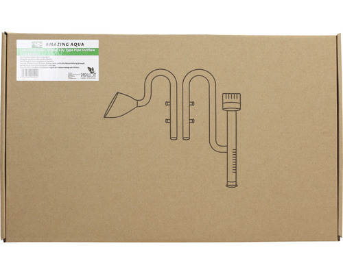 Verpackung einer Glas Lily Pipe für Aquarien