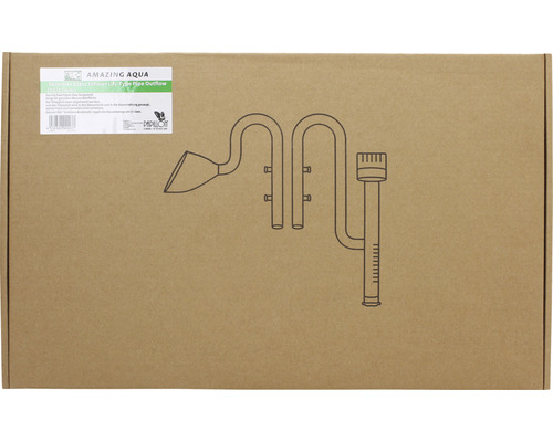 Amazing Aqua Glas Skimmer Lily Pipe Auslauf für Aquarien in Kartonverpackung