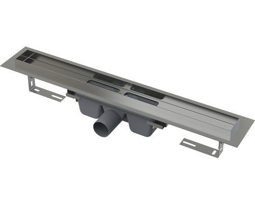 Duschrinnenunterteil Jungborn Uno 650x95 mm Abflussleistung 60 l/min Edelstahl Duschrinne mit Montagematerial