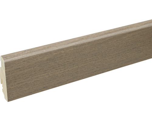 Sockelleiste Raucheiche furniert SU060L 19x58x2500 mm Sockelleiste aus Holz