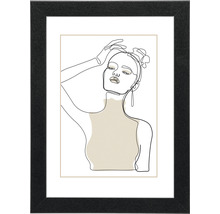 Gerahmtes Bild mit Frauendarstellung im modernen Stil