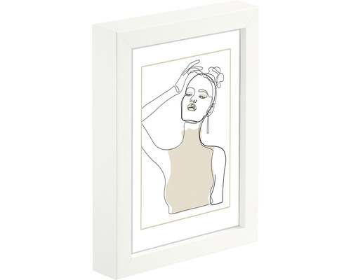 Gerahmtes Bild mit abstrakter Frauendarstellung