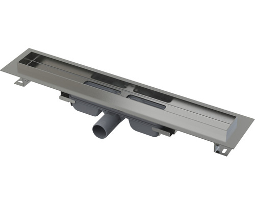 Duschrinnenunterteil Jungborn Uno 650x65 mm Abflussleistung 35 l/min Edelstahl Duschrinne mit Ablauf