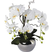 Kunstpflanze Phalaenopsiarrangem groß Höhe: 55 cm weiß