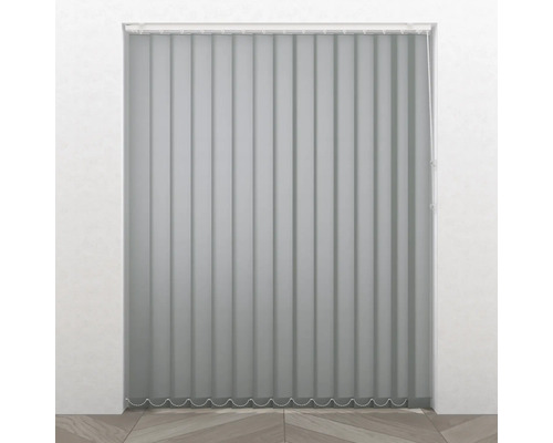 Soluna Lamellen-Set Plain grau 40x260 cm