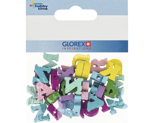 Holzbuchstaben im Beutel für Bastelarbeiten