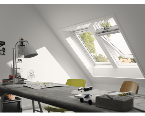 VELUX Schwingfenster INTEGRA Solar GGU CK04 006630 ENERGIE PLUS 55x98 cm inkl. Funkwandschalter