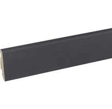 Dunkelgraue Sockelleiste