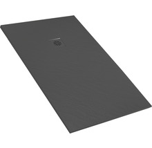 Extraflache Rechteck-Duschwanne Jungborn Cento 140x80x2,6 cm schwarz matt-thumb-1