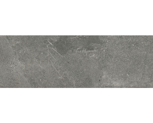 Steingut Wandfliese Dolomiti anthracite 30x90 cm anthrazit matt rektifiziert