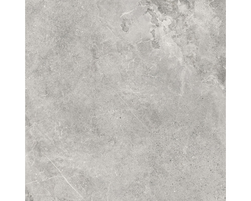 Feinsteinzeug Bodenfliese Dolomiti ash 120x120 cm grau matt rektifiziert