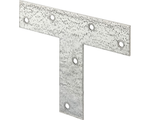 Flachverbinder T-Form Kaiserthal 30 x 110 x 2 mm sendzimirverzinkt 1 Stück T-förmiger Holzverbinder aus Metall mit Löchern