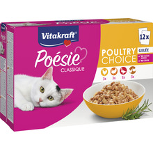 Vitakraft Poésie Classique Geflügelauswahl Katzennahrung, 12er Pack