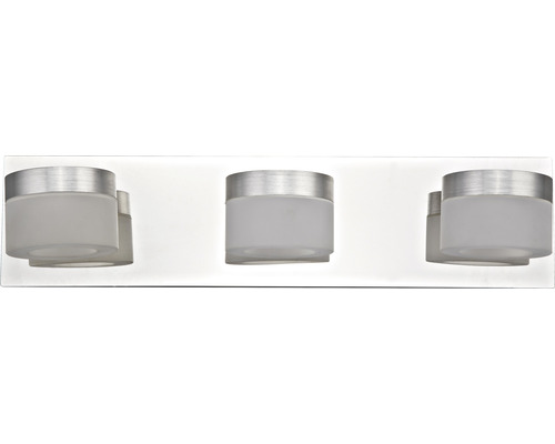 Dreiflammige Wandleuchte mit Glasschirm