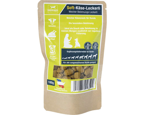 Hundesnack DAUERKAUER Softkäse Leckerli aus Milch 100 g