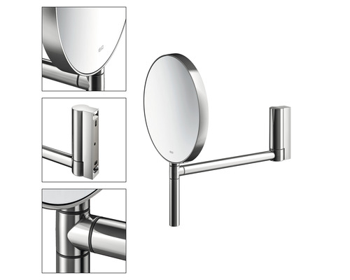 Runder Kosmetikspiegel zur Wandmontage