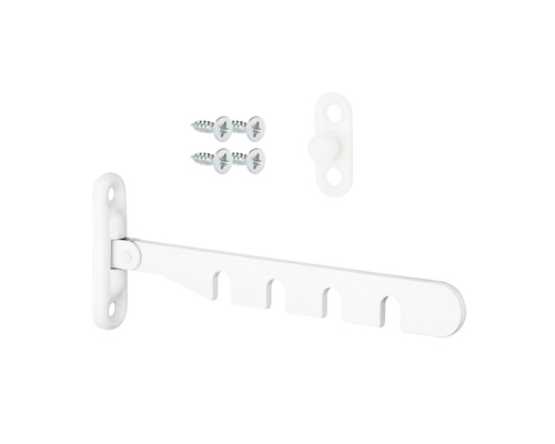 Klappgarderobe mit Befestigungsmaterial