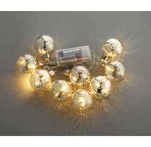 Lichterkette mit kugelförmigen Leuchten und Batteriebetrieb