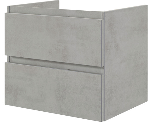 Waschbeckenunterschrank Pelipal Xpressline 4035 48,2x56x43,5 cm ohne Waschbecken beton grau