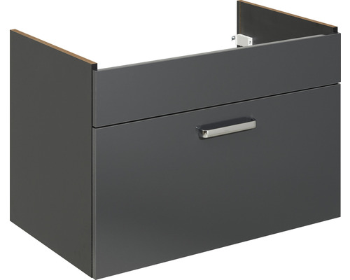 Waschbeckenunterschrank Pelipal Mainz 57x80x48 cm ohne Waschbecken anthrazit Waschbeckenunterschrank mit Schublade