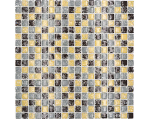 Glasmosaik Qin Shi XIC 1088 30x30 cm beige glänzend Quadratische Mosaikfliesen aus Glas