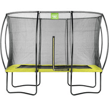 Trampolin EXIT Silhouette eckig 214x305 cm Netz lime