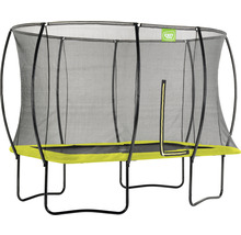Trampolin EXIT Silhouette eckig 214x305 cm Netz lime
