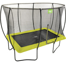 Trampolin EXIT Silhouette eckig 214x305 cm Netz lime