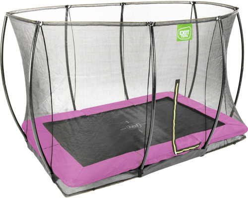 Rechteckiges Gartentrampolin mit Sicherheitsnetz