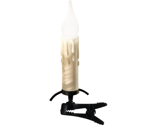 LED-Kerze mit Clip zur Befestigung