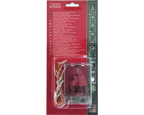 Batteriebetriebene LED Dekoration mit Timer