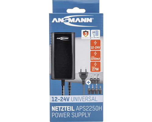 Universal-Netzteil Ansmann APS 2250H 12-24 V schwarz