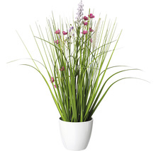 Künstliche Wiesenblume im weißen Topf für den Innenbereich