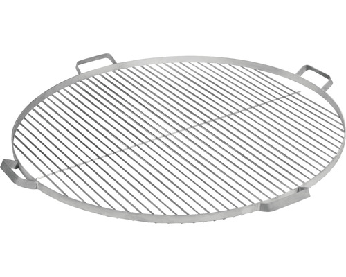 Runder Grillrost aus Stahl mit Griffen