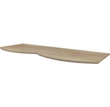 Holzregalbrett mit abgerundeten Kanten
